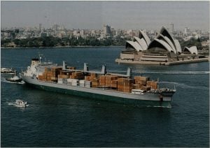 The George Lyras in Sydney Harbour, 1980s